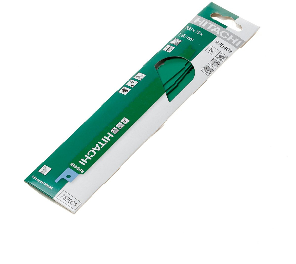 Hitachi tijgerzaagblad Progress 200 mm BiM, 5 stuks