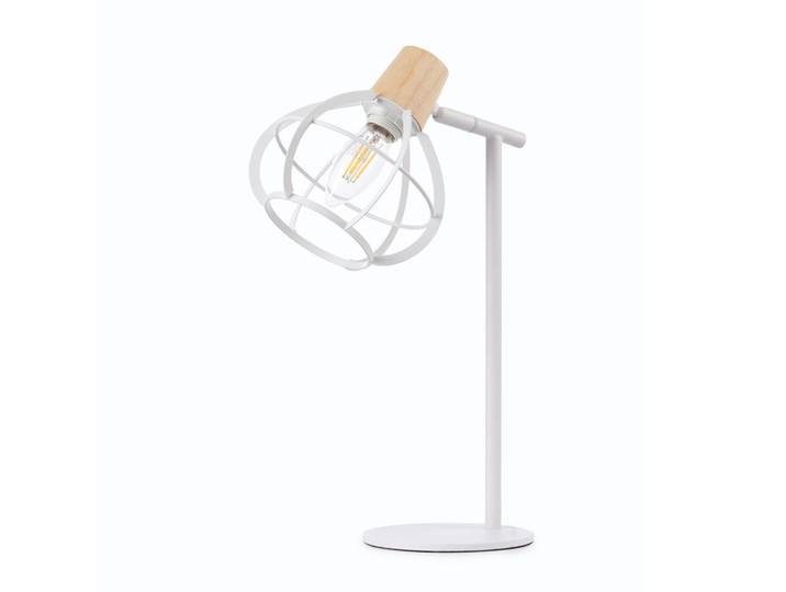 Tischleuchte 5066 Ginger, Weiß, Metall, rund, 15x22x48 cm, Eec, transportabel, Lampen & Leuchten, Innenbeleuchtung, Tischlampen, Tischlampen