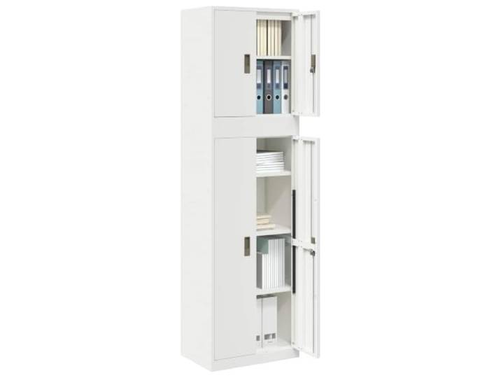 vidaXL Aufbewahrungsschrank 2 stk. 60 x 40 x 210 cm Stahl Abschließbar Abschließbare Türen für mehr Sicherheit, Schlichtes Design mit klaren Linien, Hergestellt aus strapazierfähigem Stahl