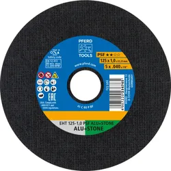 PFERD TOOLS Trennscheibe EHT gerade Universallinie PSF ALU+STONE für Alu/NE-Metall/Stein/PVC - 61819010