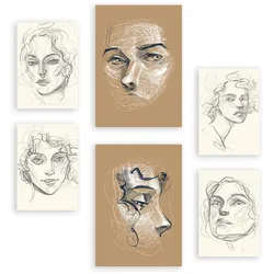 POSTER Set Mit 6 Verführerischer Junge In Weibliche Zusammenfassung A3 & A4 Rahmenlos