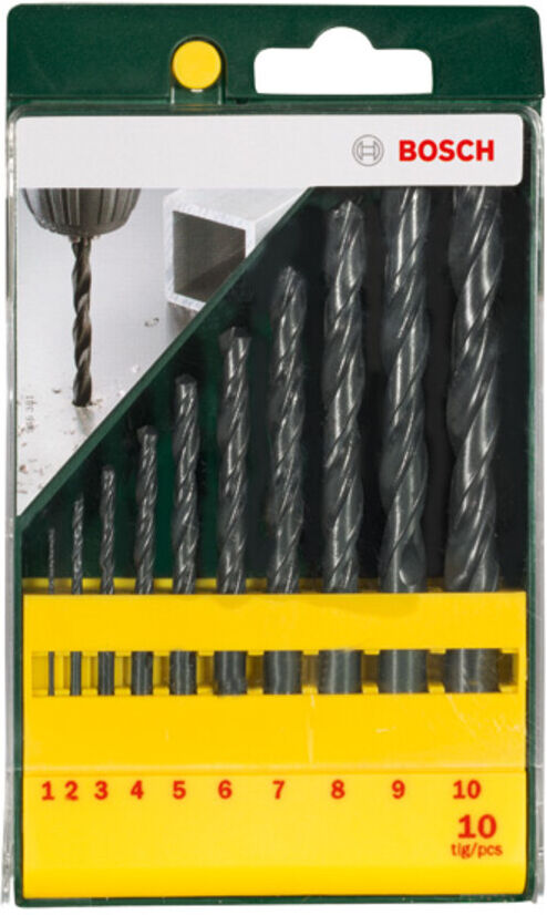 Bosch Metallbohrer-Set HSS-R, 10-teilig (2607019442)