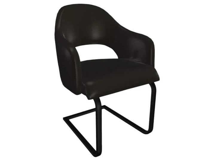 Freischwinger Salesa Trendstühle / Farbe: Caffe / Material: Leder