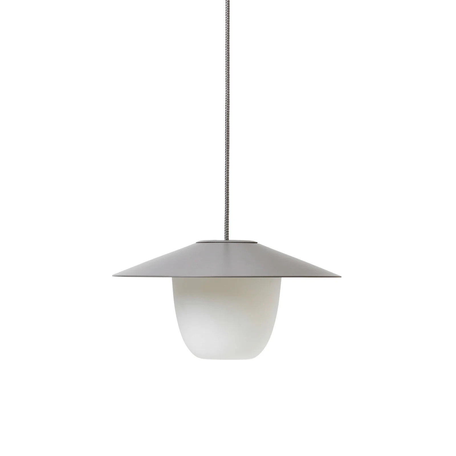 Blomus Ani Draagbare Tafellamp met LED en Oplaadbare Accu - Grijs - Aluminium