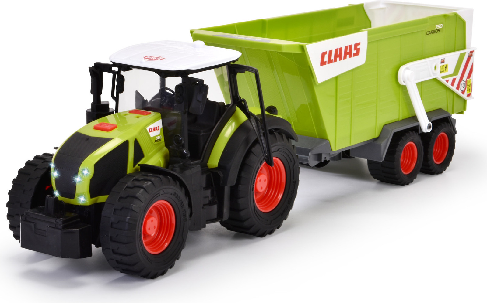 Dickie Toys Dickie CLAAS landbouwtrekker met aanhanger