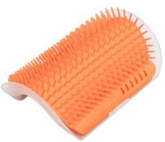 Smart Shopping Spot Self Grooming Cat Scratcher Brush Wall Mounted Cat Self Groomer Hair Remover Massager orange