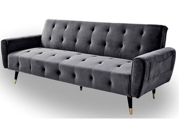 Jahnke SCHLAFSOFA Chillax Dream Samt Platin Grau