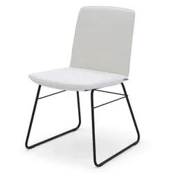 freistil Stuhl 118 Stoff Cremeweiß