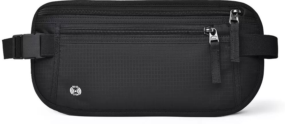 INF Bauchtasche mit RFID-Blocker für Reisen Schwarz