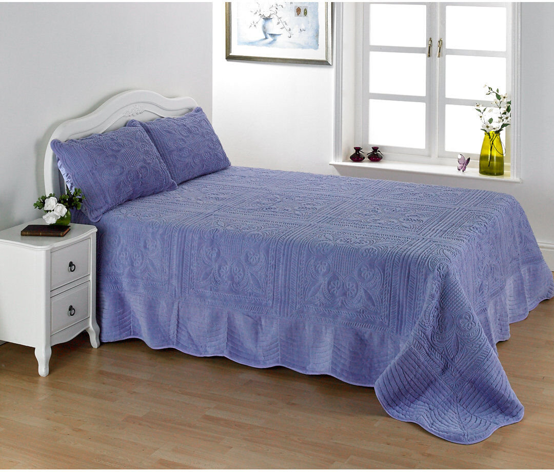 Latitude Run Summitville Floral Bedspread with Pillowcases Included Lavender Double