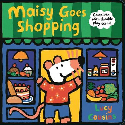 Maisy Goes Shopping: Complete with Durable Play Scene, Gebundene Ausgabe von Lucy Cousins, Random House N.Y., 978-1-5362-0862-7