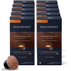 Tchibo - Davidoff Café Espresso 57 Ristretto - 10 x 10 Kapseln - Intensität: 11/12