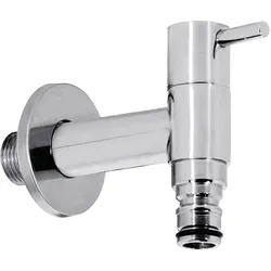 Tres Wandstandventil mit Schnellanschluss für Schlauch , 03450102 03450102