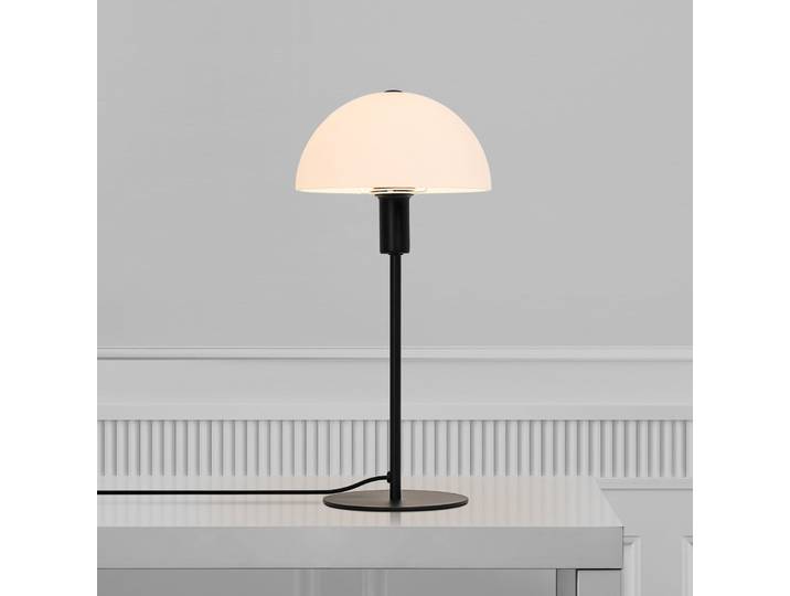 Ellen 20 Tischleuchte Opal/Black - Nordlux - Schlafzimmer - Skandinavisch - Glas - Mit Schirm