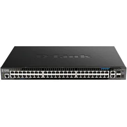 D-Link 52-P SMART MANAGED POE+ SWITCH (52 Ports), Netzwerk Switch, Schwarz
