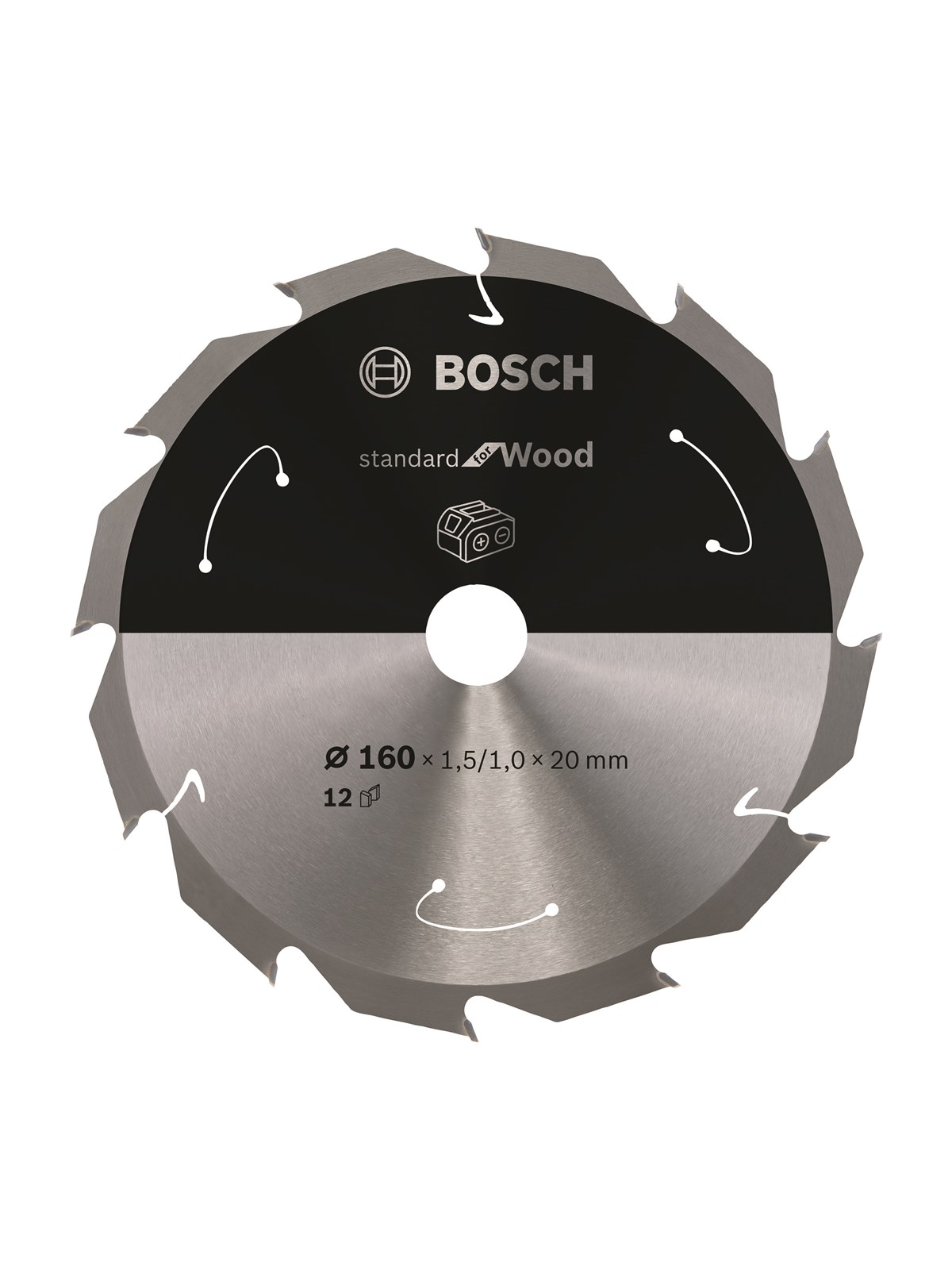 Bosch RUNDSAVKLINGE ACCU STD TRÆ 160X20X12T