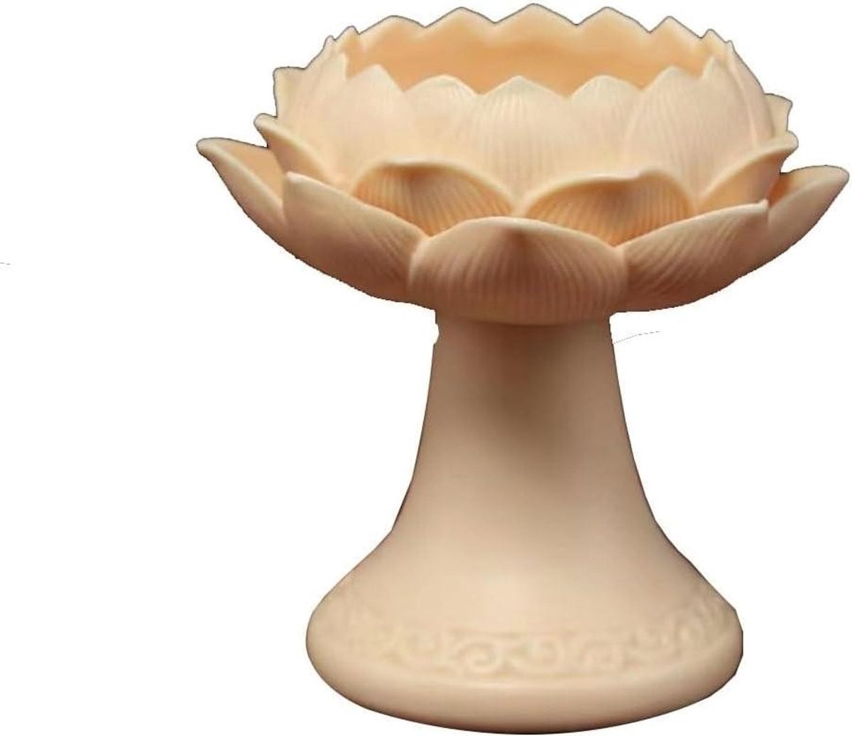 Jadegele Lotus Kaarsenstandaard voor Tealights
