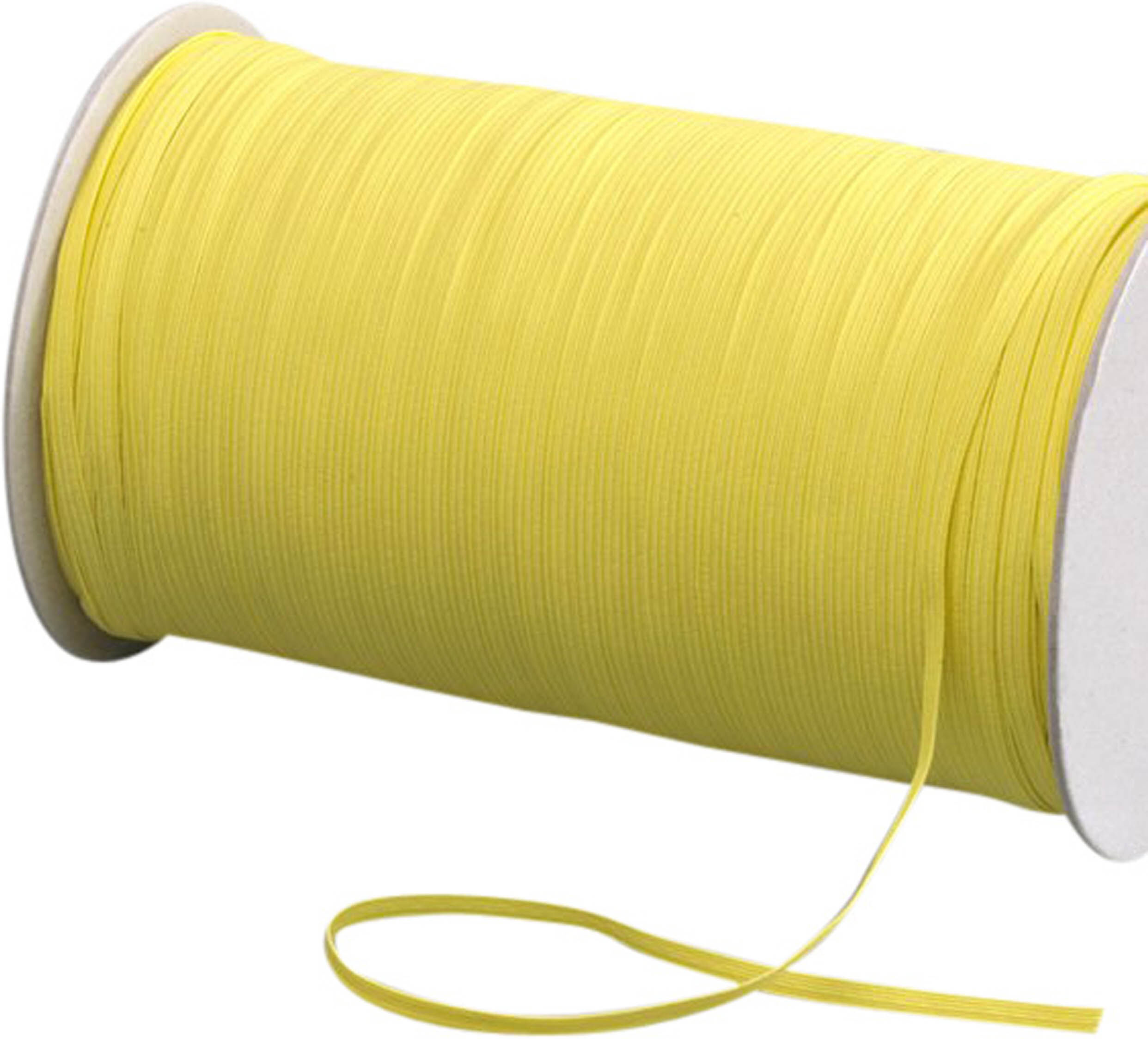 SPRINTIS Goma elástica plana 5 mm amarillo   500 m, plástico, caucho