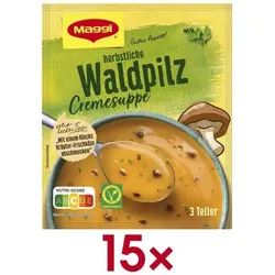 Maggi 15er-Pack Fix-Tütchen »herbstliche Waldpilz-Cremesuppe« 3 Portionen