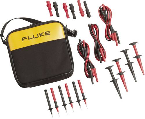 Fluke 700TLK Sicherheits-Messleitungs-Set Lamellenstecker 4 mm, Prüfspitze, Krokoklemmen, Abgreifklemmen Lamellenstecker 4 mm