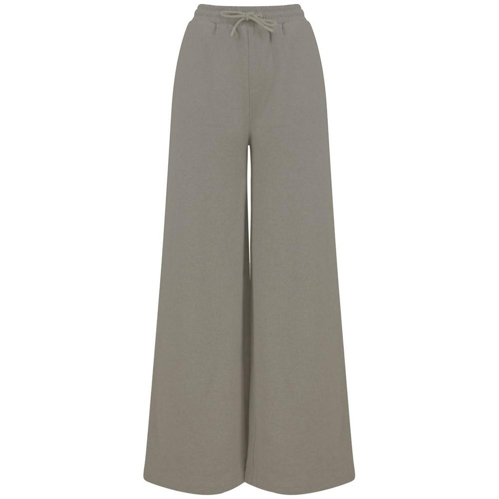 SF Women Dames/Dames Mode Duurzame Joggingbroek Met Wijde Pijpen (Khaki)