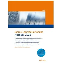 Jahres-Lohnsteuertabelle2026, Fachbücher