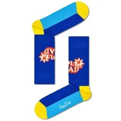 Happy Socks Number One Dad Sock Blau/Gelb Baumwolle Gr 41/46