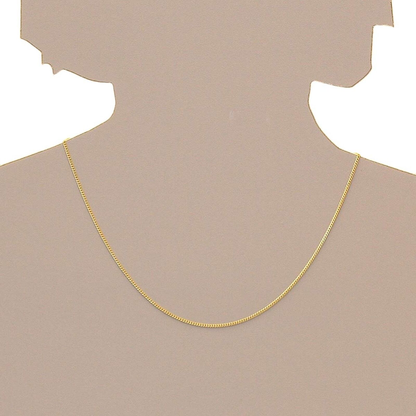 Silberkette OSTSEE-SCHMUCK "Ostsee-Schmuck Kette Panzer diamantiert 1,3 mm breit" Gr. 45, gold, Halsketten, Damen, 45cm, Silber 925 (Sterlingsilber), L: 40, Silberkette