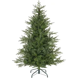 KÜNSTLICHER Weihnachtsbaum, 150 cm Christbaum mit 1724 Spitzen, Metallständer