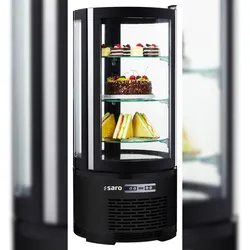 SARO Kuchenvitrine – schwarz Modell MATILDE