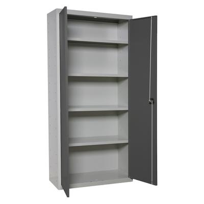 Proregal Stahlschrank AMEGO | HxBxT 180x80x40cm | 4x Fachboden | Anthrazit-Grau