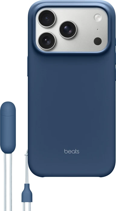 Beats iPhone Hülle mit Ständer für iPhone 17 Pro mit MagSafe und Kamera Controller Deep Blue