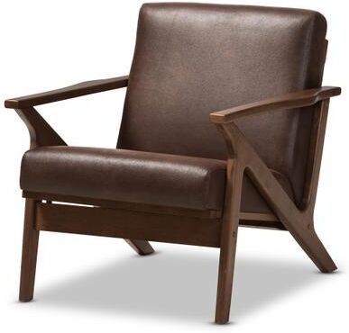 Baxton Studio Bianca Mid-century Lounge Chair