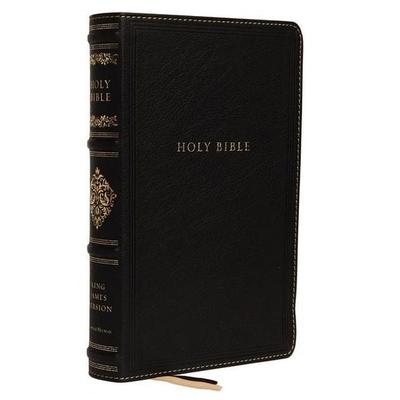 Kjv, Sovereign Collection Bible, Personal Size, Genuine Leather, Black, Red Letter Edition, Comfort Print, Gebundene Ausgabe von Thomas Nelson, Harper