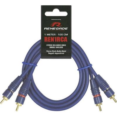 Renegade Ren1RCA Cinchkabel 1.00m [2x Cinch-Stecker - 2x Cinch-Stecker]