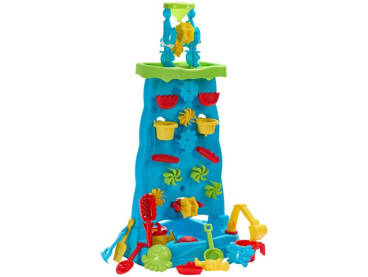 Sandspielzeug, Kunststoff, 15-teilig, 32x93x36 cm, Freizeit & Co, Gartenspielzeug, Sandspielzeug