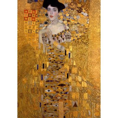 Notizbuch schön gestaltet mit Leseband - A5 Hardcover blanko - Gustav Klimt 'Adele Bloch-Bauer I'- 100 Seiten 90g/m² - Papier, Gebundene Ausgabe von