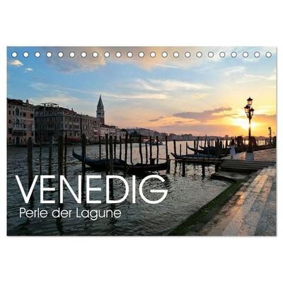 Venedig - Perle der Lagune (Tischkalender 2027 DIN A5 quer), CALVENDO Monatskalender