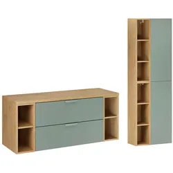 BADMÖBEL 120.6cm Oria 2er-Set Grün