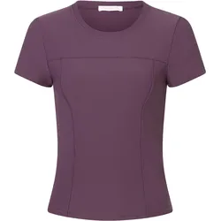Mandala, Damen, Sportshirt, Fitted (M), Rot, Violett, M