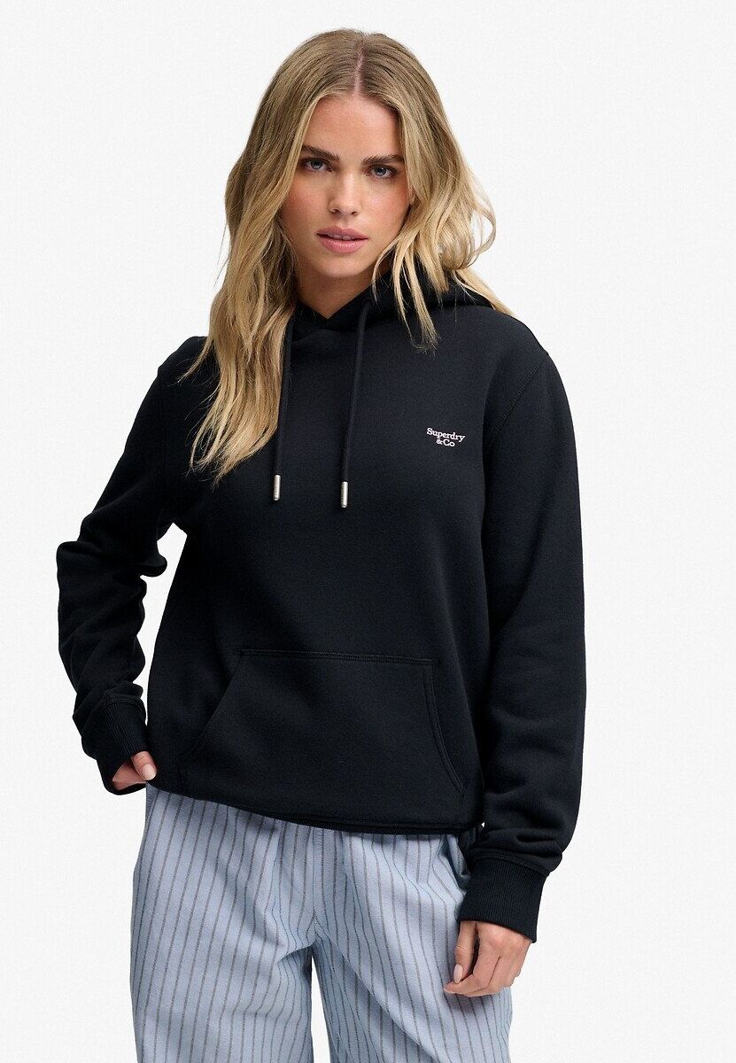 SUPERDRY Sweat à capuche avec logo brodé Signature