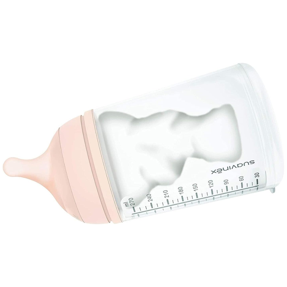 Suavinéx Zero Zero Baby Bottle Anti-Colic with Silicone Teat 180mL Medium S: Slow Flow