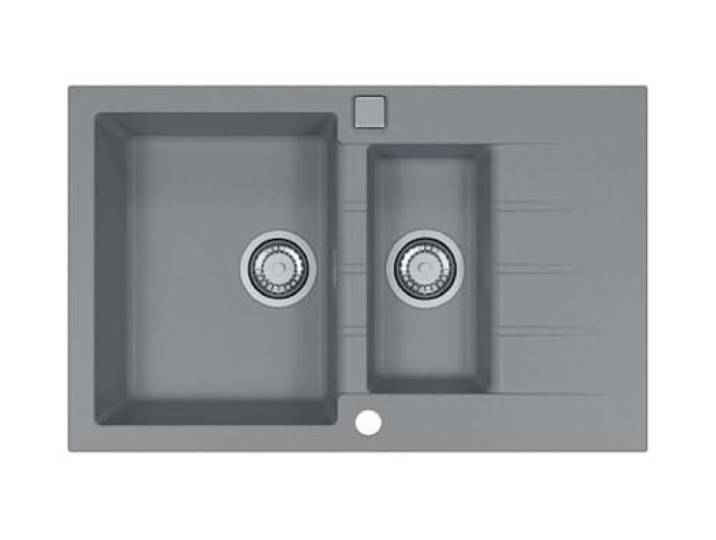 Alveus 1131360 CADIT 70 Einbauspüle Granit mit Abtropffläche, Beton