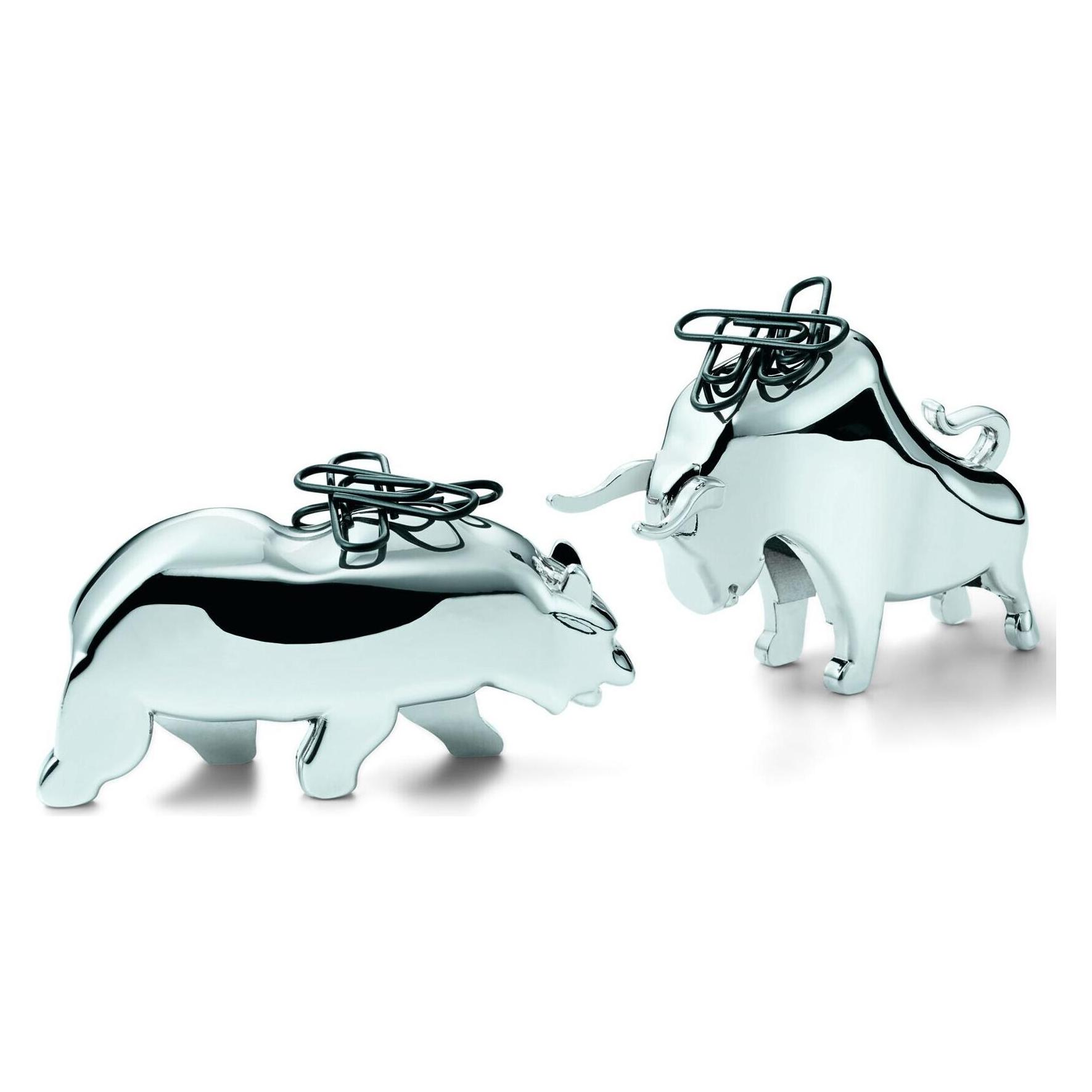 Philippi Bull & Bear Büroklammerhalter, 2 tlg (209009)