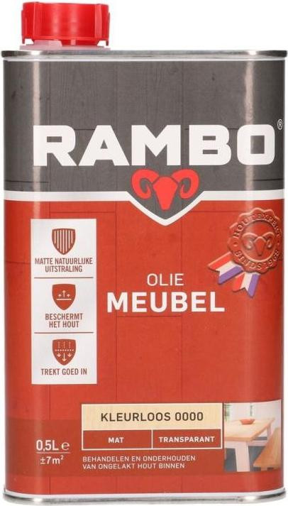 Rambo Olie Natural Transparant Mat 0,5 l