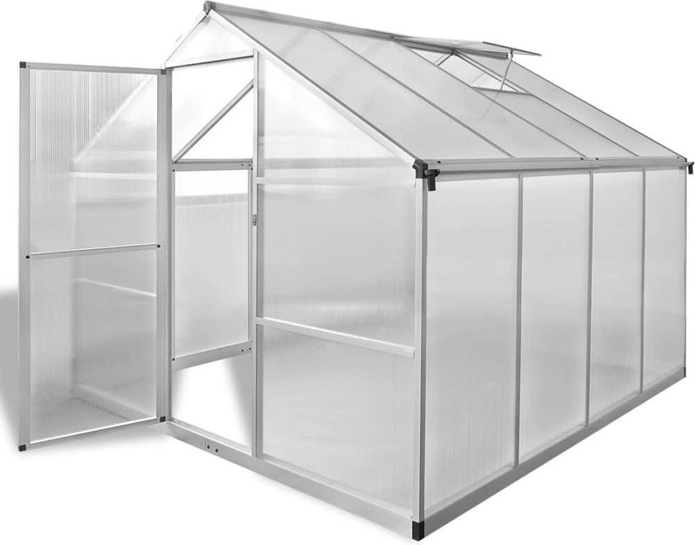 Shumee Aluminium kas met stevig basisframe, 6,05 m²