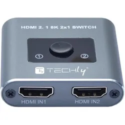 Techly 2x1 HDMI 2.1 8K Switch, Switch Box