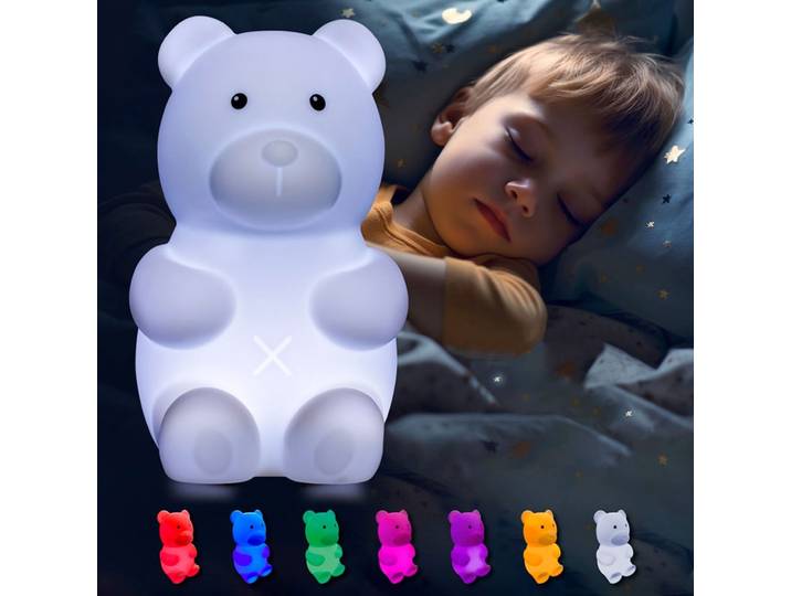 Nachtlicht  Basti der Bär , versch. Lichtmodi, batteriebetrieben
