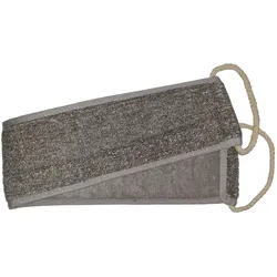 Bamboo & Linen Back Strap  - Charcoal