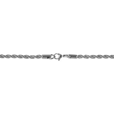 Kette ohne Anhänger ADELIA´S "Halskette mit Anhänger – Kreuz aus Edelstahl", silber, Halsketten, Damen, 61cm, Edelstahl, Geschenkidee: zeitlos und vielseitig